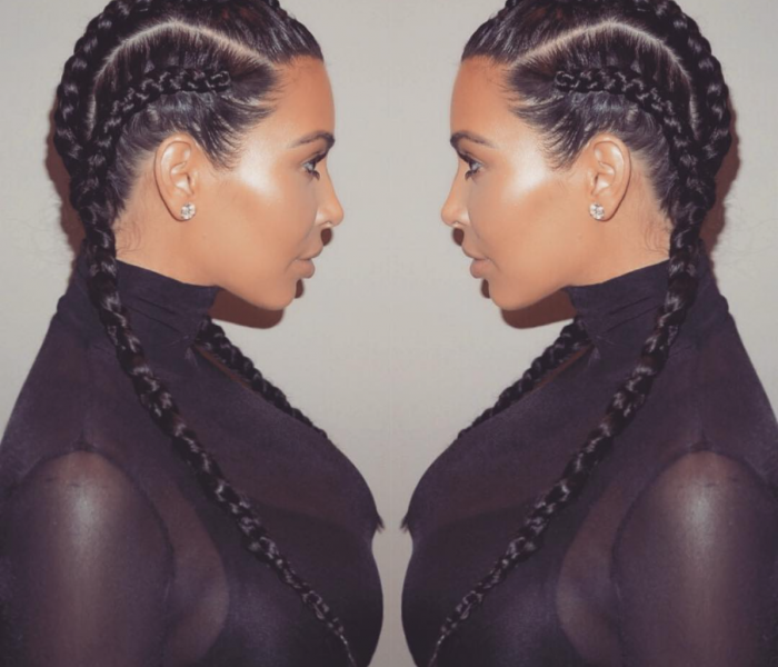 Hair Trend How To Braids Kim Kardashian