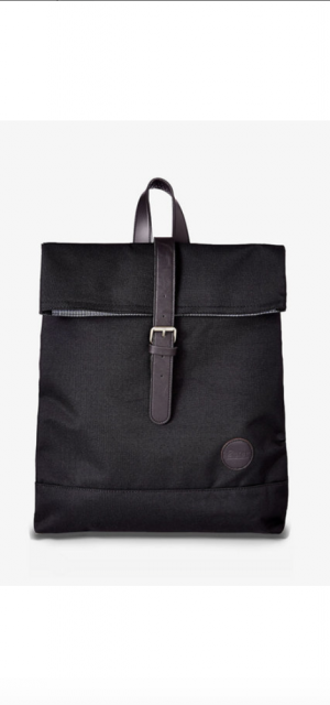 Enter Accessories Enter Accessories Black Fold Top Backpack