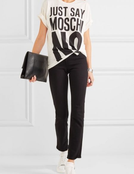 See Need Want Trend Alert Logo Tees Moschino