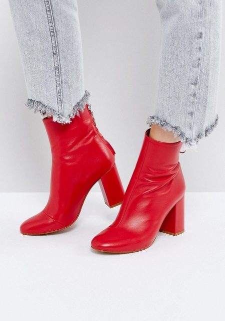See Need Want Trend Alert Fashion Week Red Boots Asos