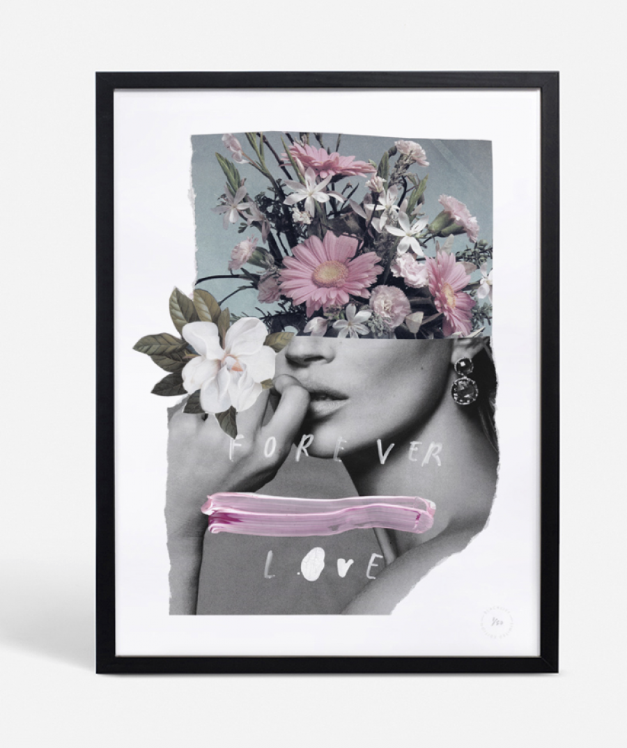 See Need Want Blacklist Floral Kate Moss Print