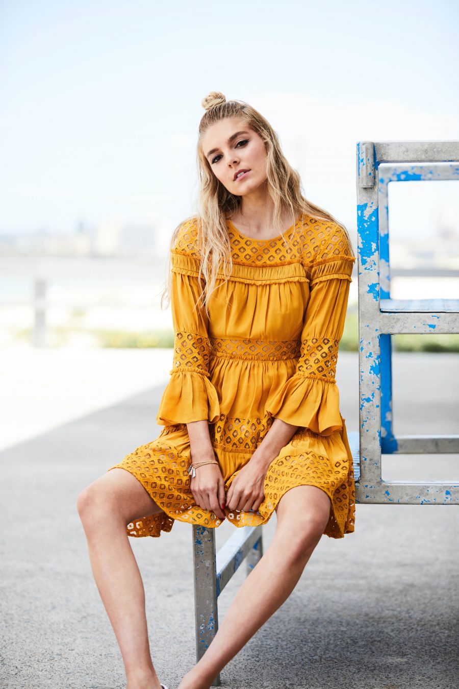 See Need Want Fashion Summer Street Style Trends Colour Yellow Pretty Dress 5
