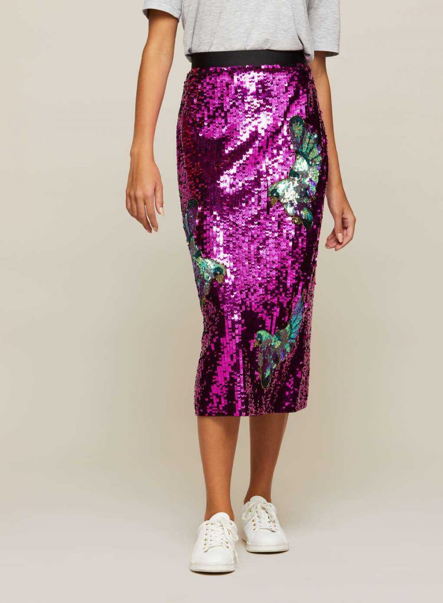 See Need Want Fashion Trend Sequinned Skirt Miss Selfridge