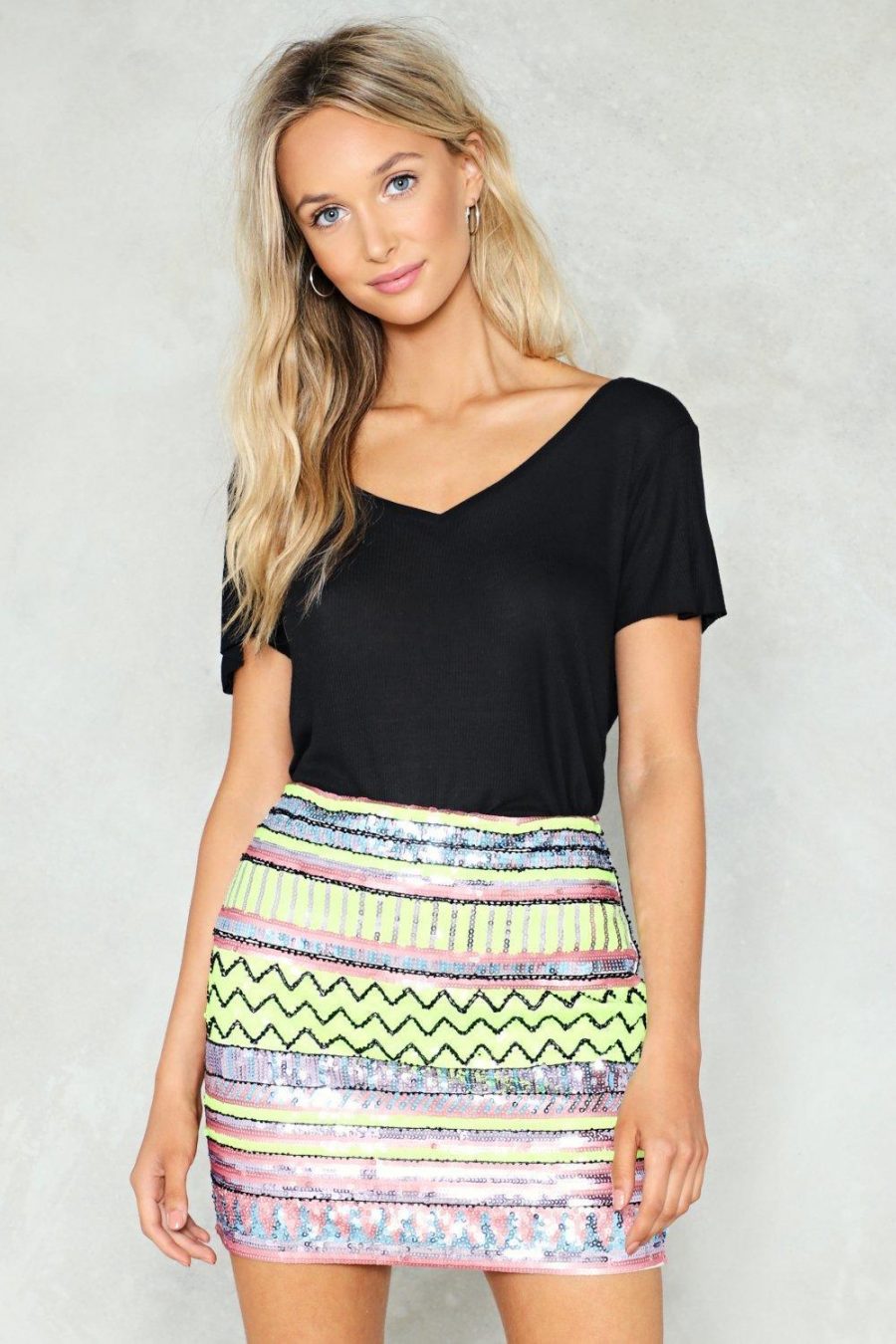 See Need Want Fashion Trend Sequinned Skirt Nasty Gal