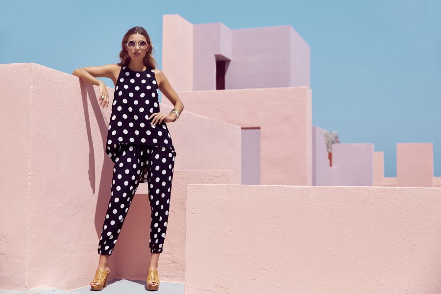 See Need Want Mister Zimi By The Sea Polkadot Print Suit