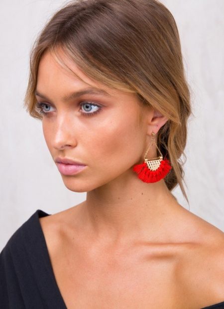 See Need Want Trend Alert Fashion Week Red Earrings Princess Polly