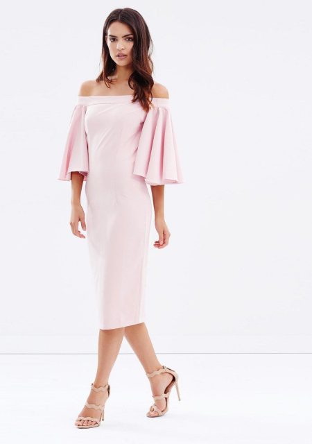 See Need Want Fashion Trend Pink Off The Shoulder Dress Mossman