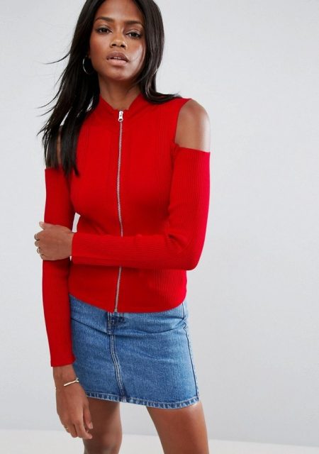 See Need Want Trend Alert Fashion Week Red Knit Asos