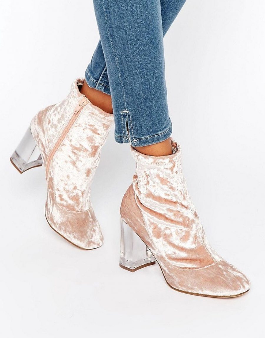 See Need Want Fashion Trend Pink Velvet Boots Asos 2