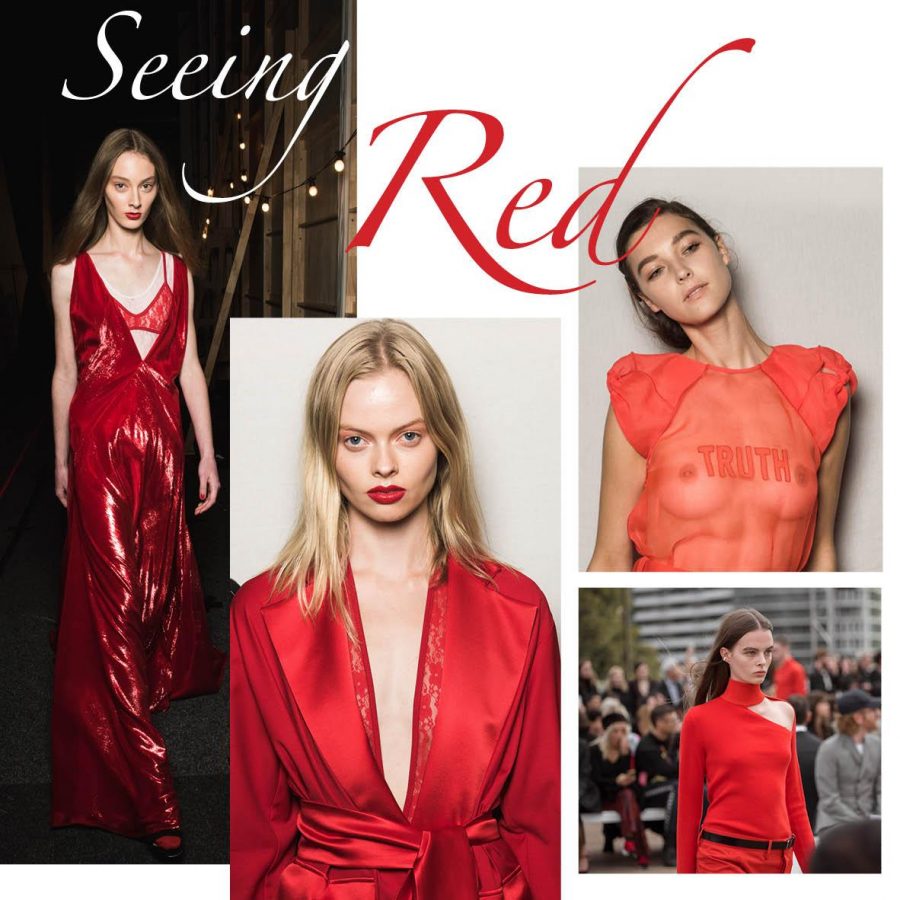 See Need Want Fashion Week Trend Red